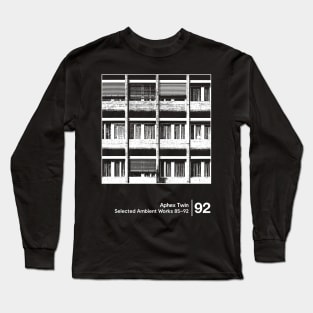 Aphex Twin - Selected Ambient Works / Minimalist Style Graphic Design Long Sleeve T-Shirt